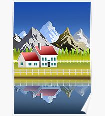 Scenic landscape Poster