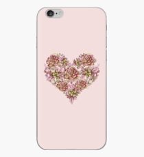 Antikes Rosen-Blumen-Herz iPhone-Hülle & Cover