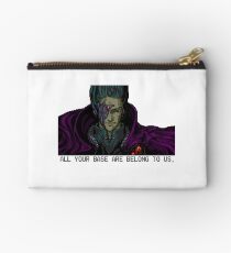 All your base are belong to us - white background Zipper Pouch