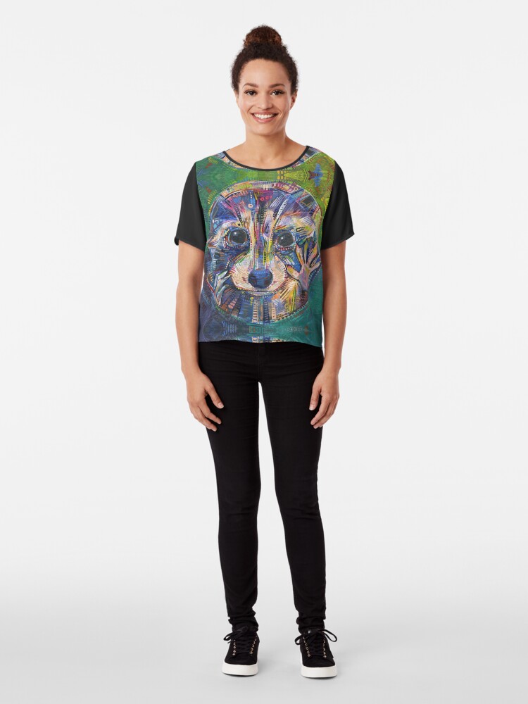 Alternate view of Fairy hands painting - 2015 Chiffon Top