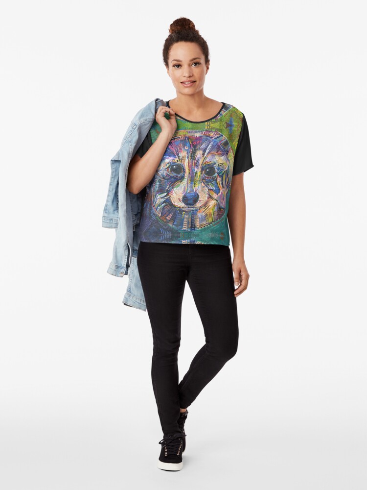 Alternate view of Fairy hands painting - 2015 Chiffon Top