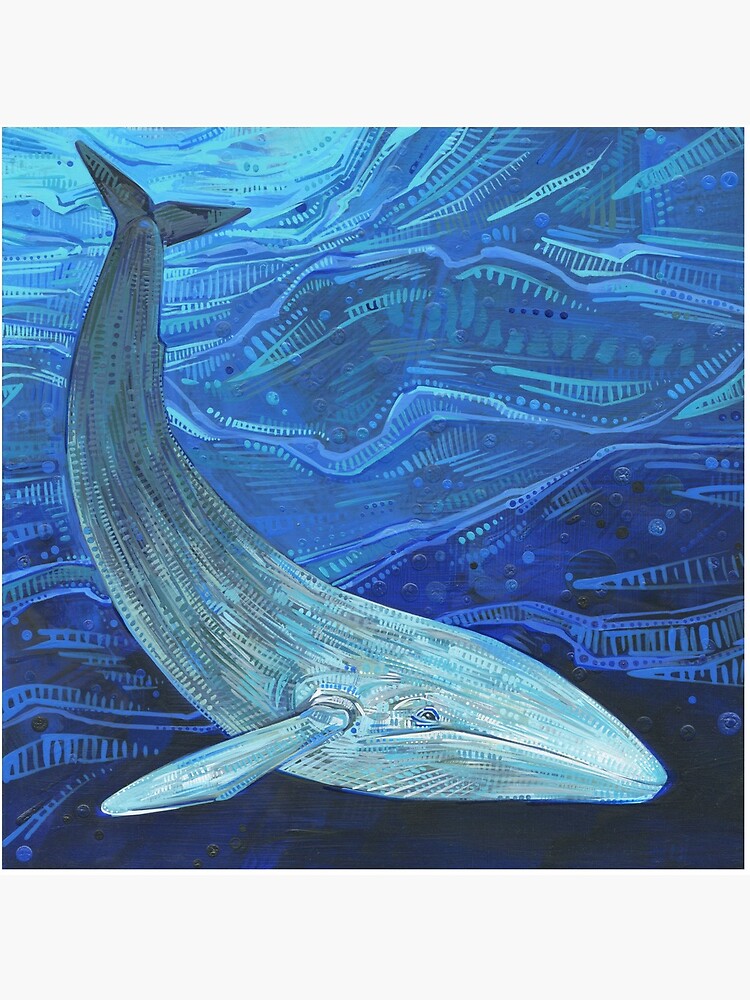Blue whale painting - 2012 by gwennpaints