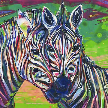 Artwork thumbnail, Zebras Painting - 2012 by gwennpaints