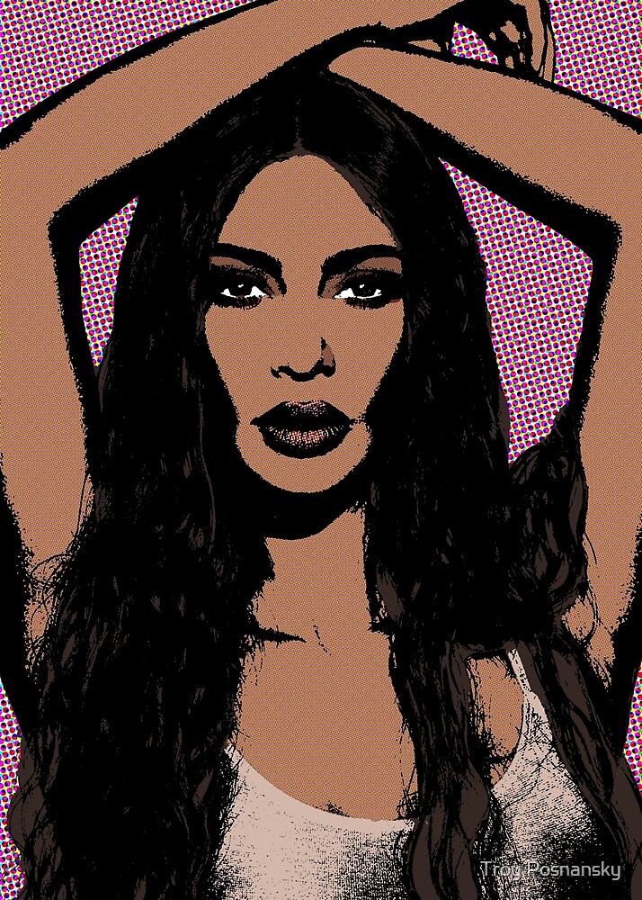 Kim Kardashian Pop Art By Troy Posnansky Redbubble