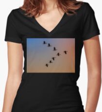 Leadership Women's Fitted V-Neck T-Shirt
