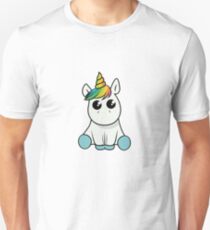 Süßes Einhorn Niedlich Verspielt Unisex T-Shirt
