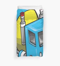 Kids Cement Trucks and Cars Cartoon Teachtoon Duvet Cover