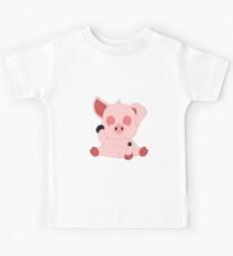 Schwein Schweinchen Ferkel Black History Month Kinder T-Shirt