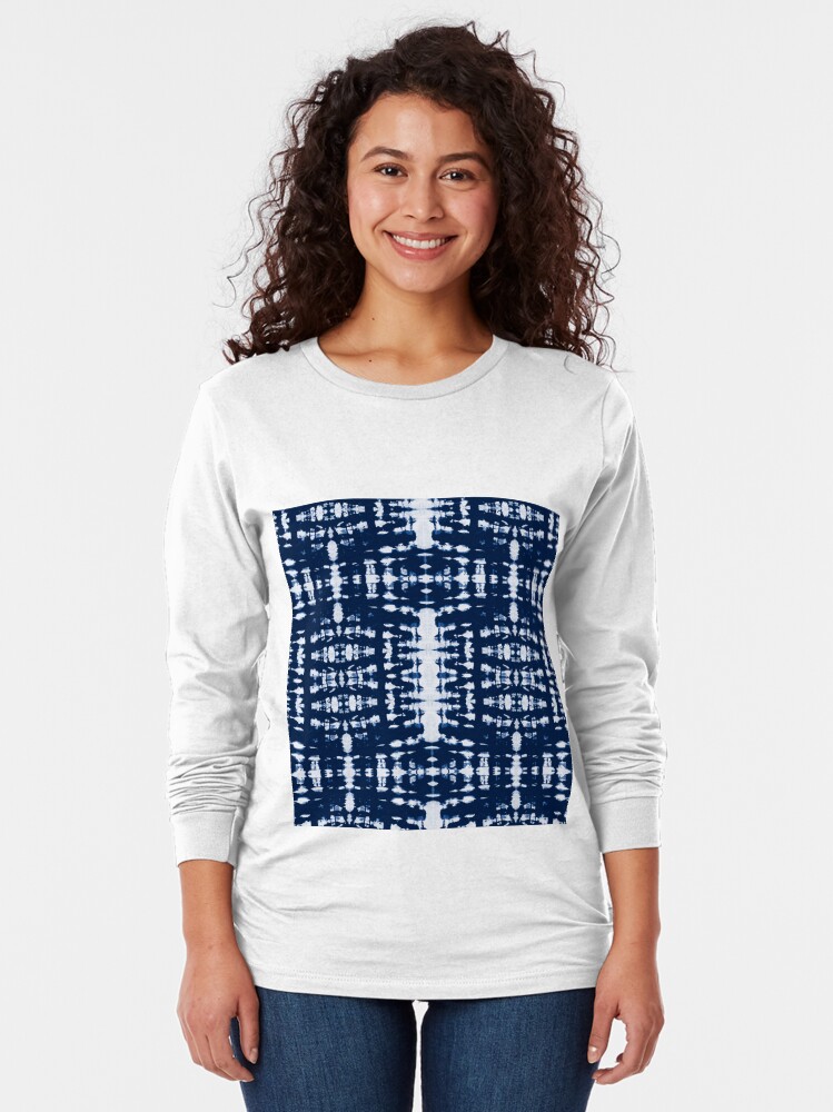 Alternate view of Kumo Indigo Shibori Long Sleeve T-Shirt