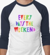 Camiseta ¾ bicolor para hombre Fin de semana todos los días