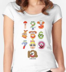 Muppet Babies Numbers Women's Fitted Scoop T-Shirt