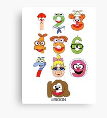 Muppet Babies Numbers Canvas Print