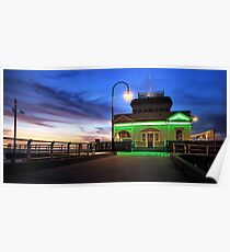 Sunset at St.Kilda Pier Poster