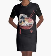 Große Ramenwelle T-Shirt Kleid