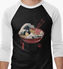 Great Ramen Wave Baseball ¾ Sleeve T-Shirt