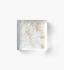 USGS TOPO Map Arizona AZ Tombstone 315105 1952 62500 Acrylic Block