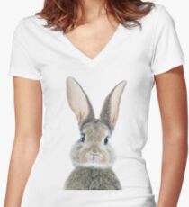 Häschen Shirt mit V-Ausschnitt