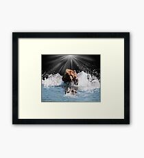 on stoppable force Framed Print