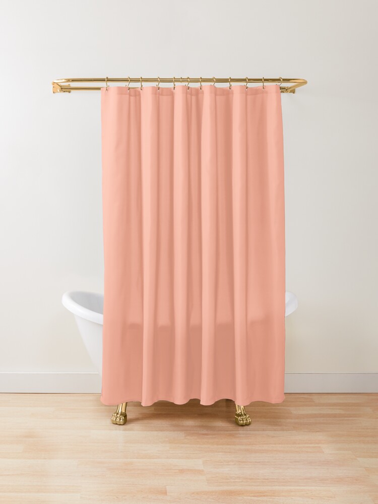 "Peach Solid Color" Shower Curtain by podartist Redbubble
