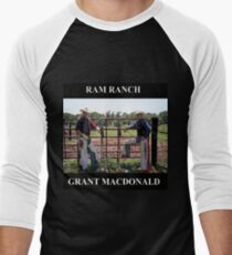 Ram Ranch Grant MacDonald (Black&White) Men's Baseball ¾ T-Shirt