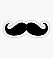 Black mustache Sticker