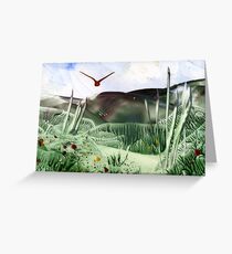hovering hawk Greeting Card