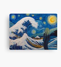 Hokusai, munch or van gogh? Canvas Print