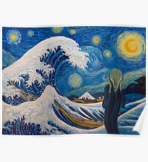 Hokusai, munch or van gogh? Poster