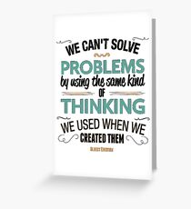 Albert Einstein Greeting Card