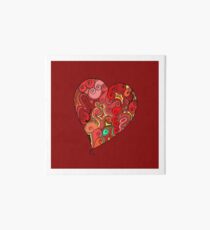 Filligree Heart Art Board Print