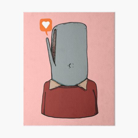 The Love Whale Art Board Print