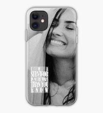 Demi Lovato's SURVIVOR SMILE iPhone Case