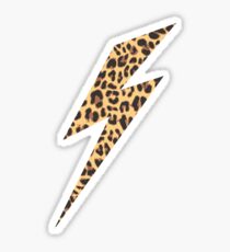 Wild Thing Leopard Lightning Bolt Sticker