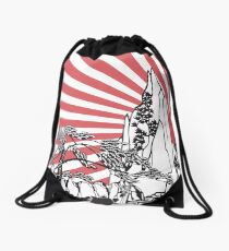 Japanese Landscape T Drawstring Bag
