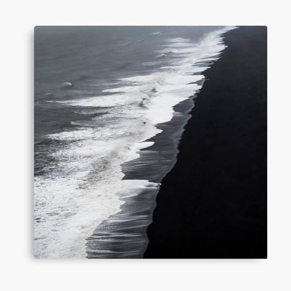Black Sand Beach, Iceland Canvas Print