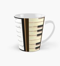 Piano keys with sheet music by Kristie Hubler Tall Mug