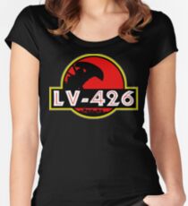 Xenomorph Park - LV 426. Women's Fitted Scoop T-Shirt