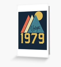 1979 Vintage - Retro 40. Geburtstag Design Grußkarte