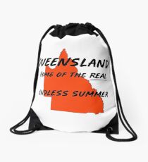 Queensland Australia. Where it's summer 364 days a year! Drawstring Bag
