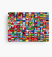 Die Flaggen der Welt Leinwanddruck