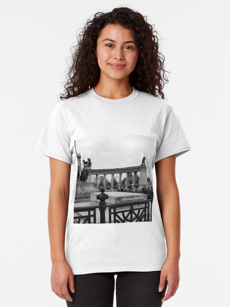 Alternate view of Heroes' Square, Budapest Classic T-Shirt
