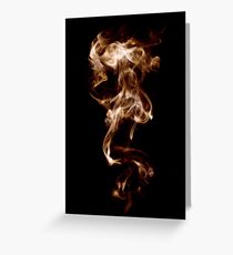 Flaming Smoke Greeting Card
