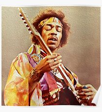 Póster Jimi Hendrix & Guitarra