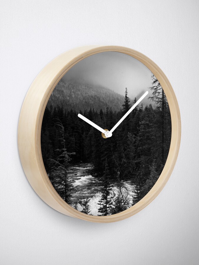 Alternate view of McDonald Falls, Glacier N.P. Clock