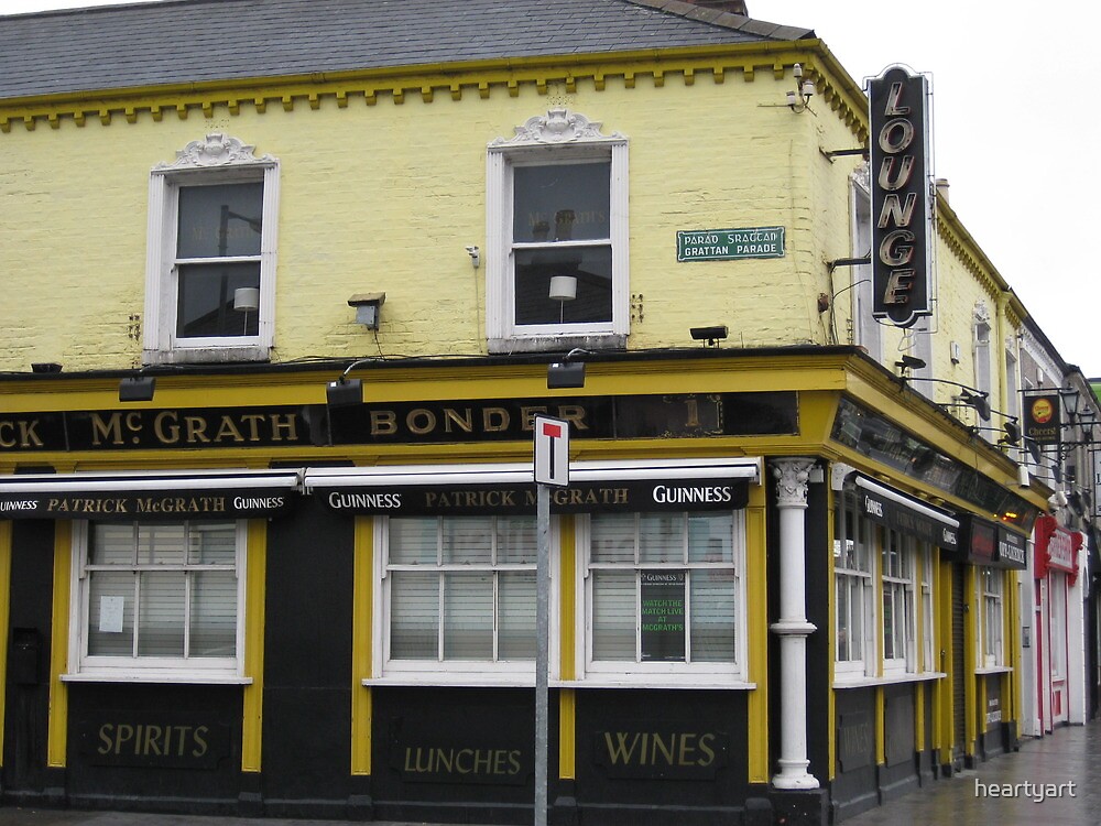 "Patrick McGraths Pub Drumcondra, Dublin" by heartyart Redbubble