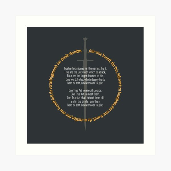 One True Art to Rule Them All Art Print
