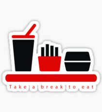 Burger Sticker