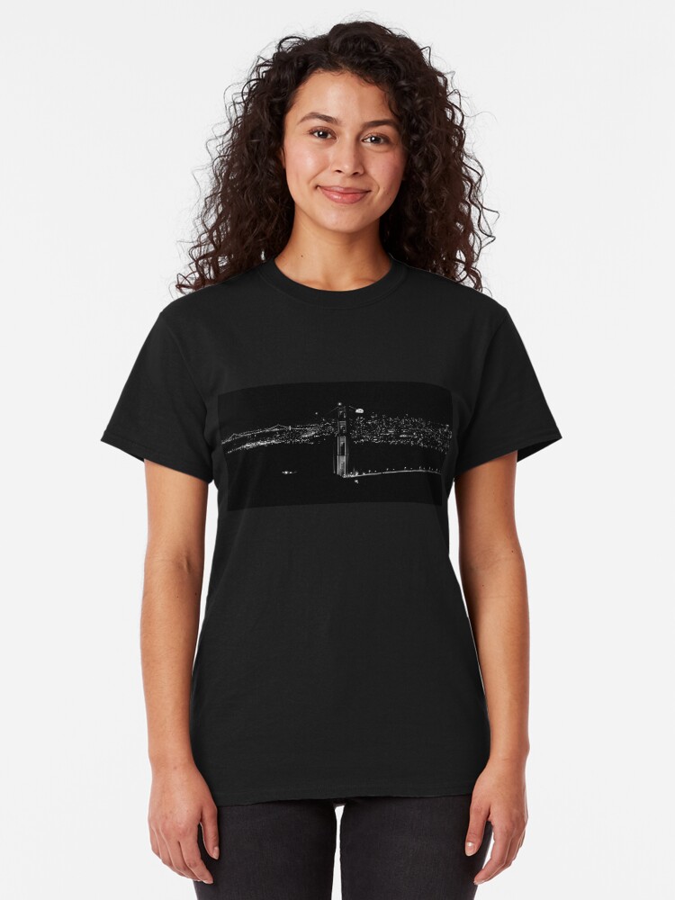 Alternate view of The rise of the supermoon over San Francisco Classic T-Shirt