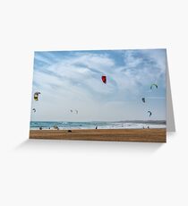 Kite surfers Greeting Card