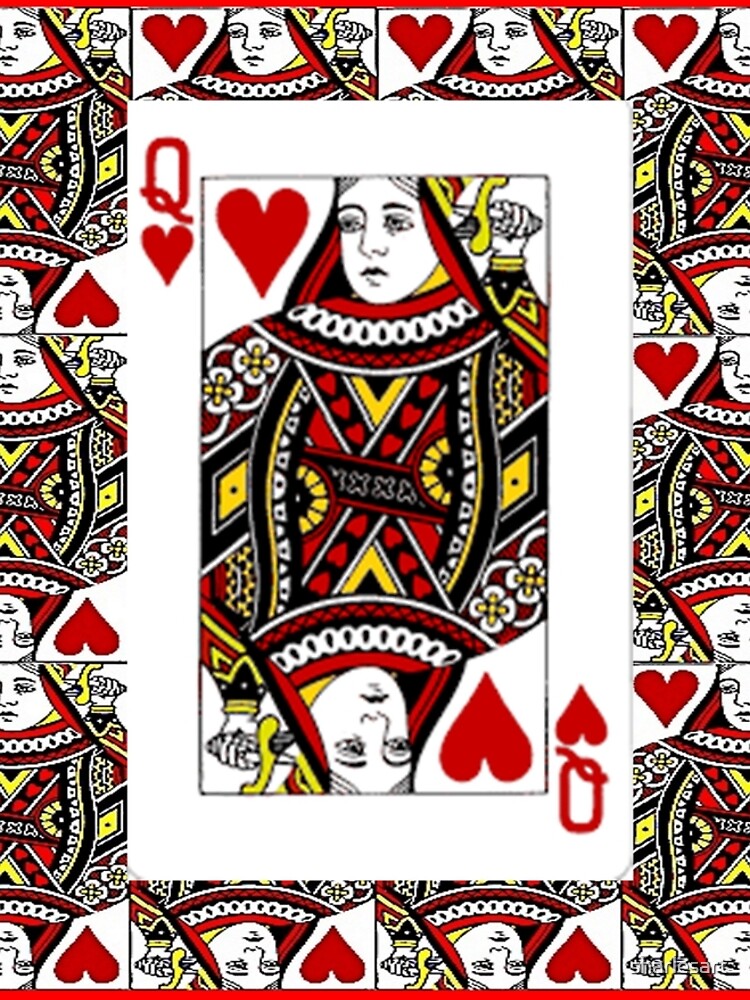 QUEEN OF HEARTS PLAYING CARDS ARTWORK by sharlesart